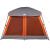 Cort de camping pentru 6 persoane, gri/portocaliu, impermeabil GartenMobel Dekor