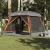 Cort de camping pentru 6 persoane, gri/portocaliu, impermeabil GartenMobel Dekor