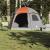 Cort familie Igloo pentru 6 persoane gri/portocaliu impermeabil GartenMobel Dekor