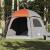 Cort familie Igloo pentru 6 persoane gri/portocaliu impermeabil GartenMobel Dekor