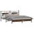 Cadru de pat fără saltea Stejar afumat 183x213cm Lemn prelucrat GartenMobel Dekor