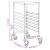 Cărucior cu tăvi cu 6 containere GN 39x55x87 cm oțel inoxidabil GartenMobel Dekor