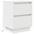 Noptiere cu lumini LED 2 buc Alb 38x34x50 cm GartenMobel Dekor