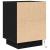 Noptiere cu lumini LED 2 buc Negru 38x34x50 cm GartenMobel Dekor