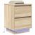 Noptiere cu lumini LED 2 buc Stejar Sonoma 38x34x50 cm GartenMobel Dekor
