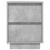 Noptiere cu lumini LED 2 buc Beton Gri 38x34x50 cm GartenMobel Dekor