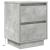 Noptiere cu lumini LED 2 buc Beton Gri 38x34x50 cm GartenMobel Dekor