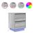 Noptiere cu lumini LED 2 buc Gri Sonoma 38x34x50 cm GartenMobel Dekor