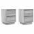 Noptiere cu lumini LED 2 buc Gri Sonoma 38x34x50 cm GartenMobel Dekor