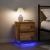 Noptiere cu lumini LED 2 buc Lemn vechi 38x34x50 cm GartenMobel Dekor