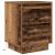 Noptiere cu lumini LED 2 buc Lemn vechi 38x34x50 cm GartenMobel Dekor