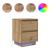Noptiere cu lumini LED 2 buc Stejar Artisan 38x34x50 cm GartenMobel Dekor