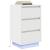 Noptiera cu lumini LED alb 38x34x65 cm GartenMobel Dekor