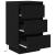 Noptiera cu lumini LED Negru 38x34x65 cm GartenMobel Dekor
