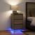 Noptiera cu lumini LED Stejar Sonoma 38x34x65 cm GartenMobel Dekor