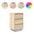Noptiera cu lumini LED Stejar Sonoma 38x34x65 cm GartenMobel Dekor