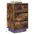 Noptiera cu lumini LED Stejar afumat 38x34x65 cm GartenMobel Dekor