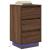 Noptiera cu lumini LED Stejar maro 38x34x65 cm GartenMobel Dekor