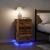 Noptiera cu lumini LED Lemn vechi 38x34x65 cm GartenMobel Dekor