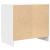 Dulap TV, alb, 60x35x54 cm, lemn prelucrat GartenMobel Dekor