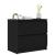 Dulap TV negru 60x35x54 cm lemn prelucrat GartenMobel Dekor