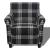 Fotoliu cu pernă, negru, material textil GartenMobel Dekor