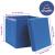 Cutii depozitare cu capace 4 buc. albastru, 32x32x32 cm, textil GartenMobel Dekor