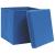 Cutii depozitare cu capace 4 buc. albastru, 32x32x32 cm, textil GartenMobel Dekor
