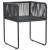 Set mobilier de grădină, 5 piese, negru, ratan PVC GartenMobel Dekor