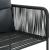 Set mobilier de grădină, 7 piese, negru, ratan PVC GartenMobel Dekor