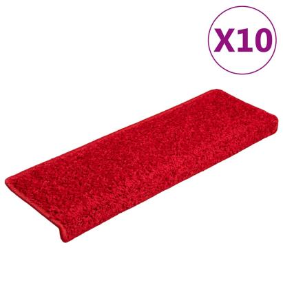 Covorașe scară 20 buc 65x21x4 cm roșu GartenMobel Dekor