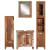 Set mobilier de baie, 4 piese, lemn masiv recuperat GartenMobel Dekor
