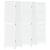 Paravan cameră 5 panouri, alb, lemn masiv paulownia GartenMobel Dekor