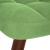 Scaun de relaxare cu taburet, verde deschis, catifea GartenMobel Dekor