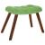 Scaun de relaxare cu taburet, verde deschis, catifea GartenMobel Dekor