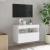 Comodă TV de perete cu lumini LED, alb, 60x30x40 cm GartenMobel Dekor