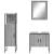 Set dulapuri de baie, 3 piese, gri sonoma, lemn prelucrat GartenMobel Dekor