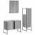 Set dulapuri de baie, 3 piese, gri sonoma, lemn prelucrat GartenMobel Dekor