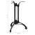 Picior masă de bistro, negru, Ø60x72 cm, aluminiu turnat GartenMobel Dekor