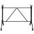 Picior masă de bistro, negru, 93x60x72 cm, aluminiu turnat GartenMobel Dekor