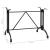 Picior masă de bistro, negru, 93x60x72 cm, aluminiu turnat GartenMobel Dekor