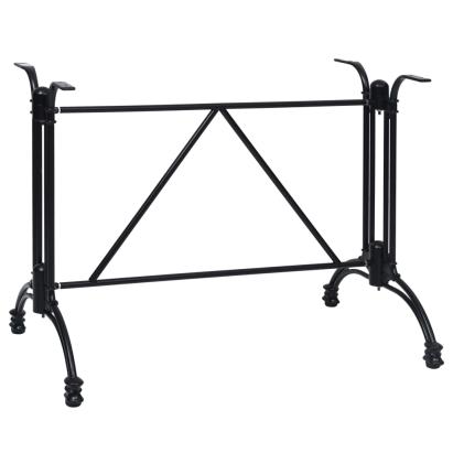 Picior masă de bistro, negru, 93x60x72 cm, aluminiu turnat GartenMobel Dekor