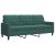 Set canapele cu perne/rulouri, 3 piese, verde închis, catifea GartenMobel Dekor