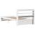 Cadru de pat cu tăblie fără saltea, alb, 100x200 cm GartenMobel Dekor