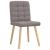 Scaune de sufragerie, 6 buc., gri taupe, material textil GartenMobel Dekor