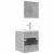 Set mobilier de baie, 3 piese, gri beton, lemn compozit GartenMobel Dekor