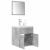 Set mobilier de baie, 3 piese, gri beton, lemn compozit GartenMobel Dekor