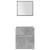 Set mobilier de baie, 5 piese, gri beton, lemn prelucrat GartenMobel Dekor