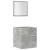 Set mobilier de baie, 4 piese, gri beton, lemn compozit GartenMobel Dekor