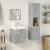 Set mobilier de baie, 4 piese, gri beton, lemn compozit GartenMobel Dekor